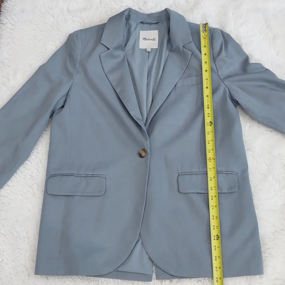 Madewell Light Blue Jacket, Size L - Picture 15 of 17